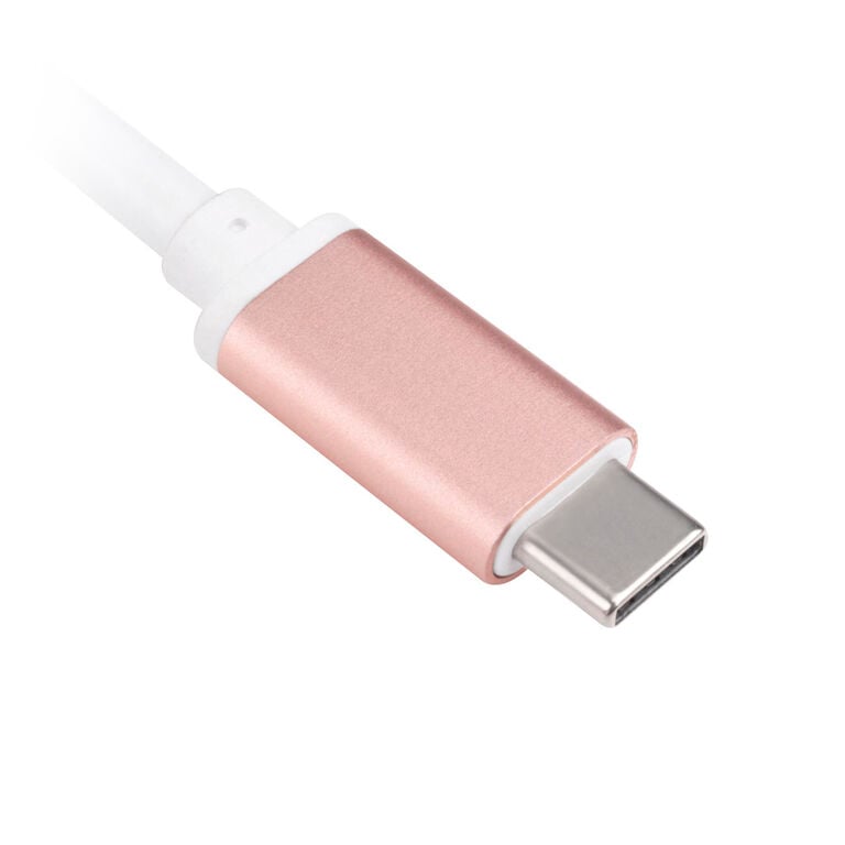 SilverStone SST-EP08P - USB 3.1 Type-C Adapter to HDMI/USB Type C/USB Type A - pink image number 6