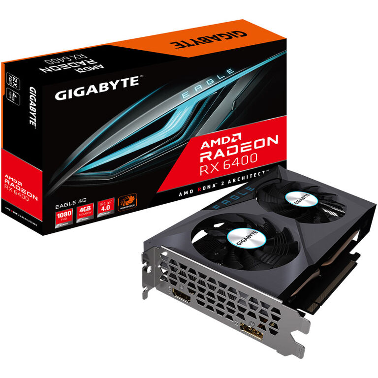 GIGABYTE Radeon RX 6400 Eagle 4G, 4096 MB GDDR6 image number 0