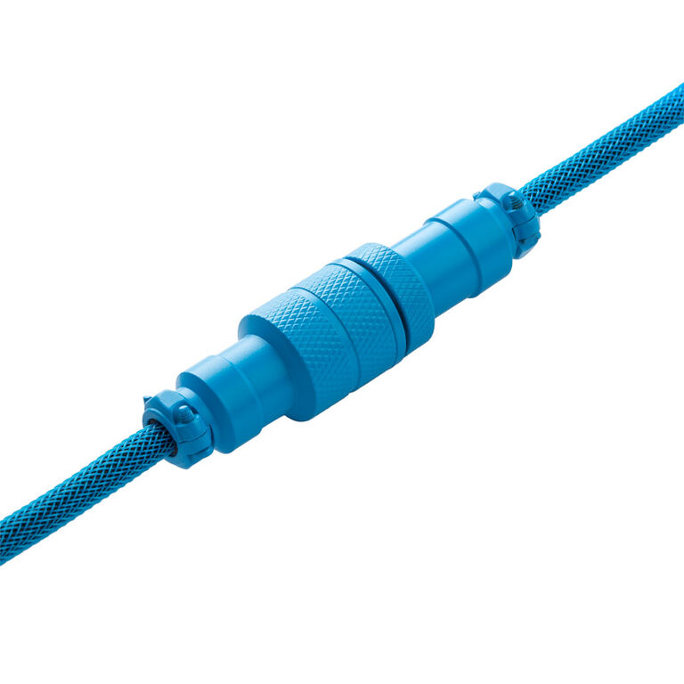 CableMod PRO Coiled Keyboard Cable USB-C to USB Type A, Specturm Blue - 150cm image number 3