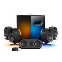SteelSeries Arena 9 Gaming Speakers, Surround Sound, RGB Lighting - Black