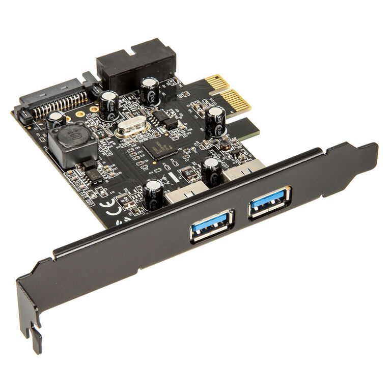 SilverStone SST-EC04-E PCIe card for 2 internal/external USB 3.0 ports image number 0