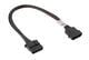 Akasa 4-Pol Molex Verlängerung gesleevt - 30cm black