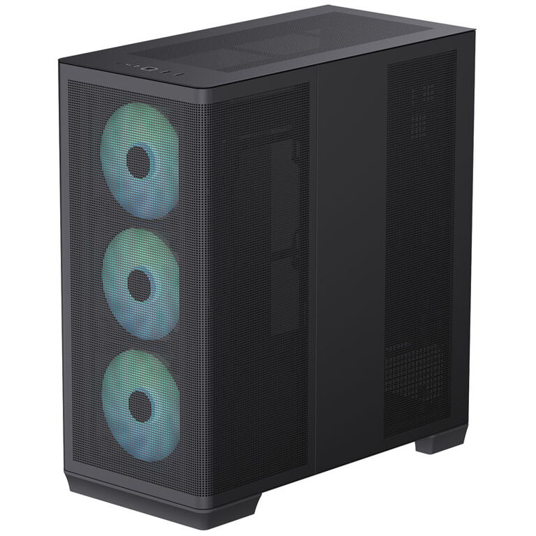 APNX C1 Mid-Tower ATX Case, Tempered Glass - black image number 2