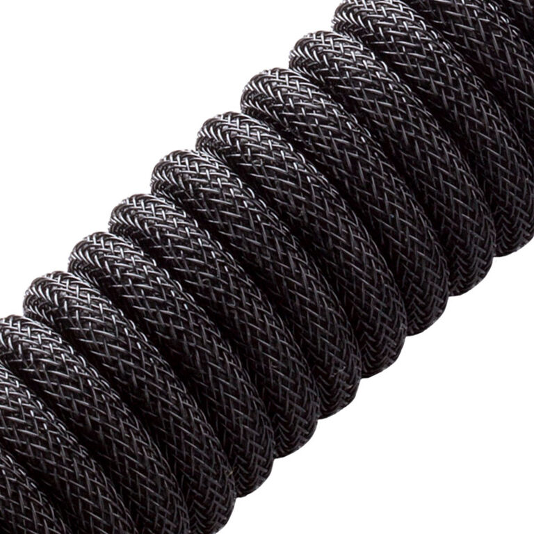 CableMod Classic Coiled Keyboard Cable USB-C to USB Type A, Midnight Black - 150cm image number 1