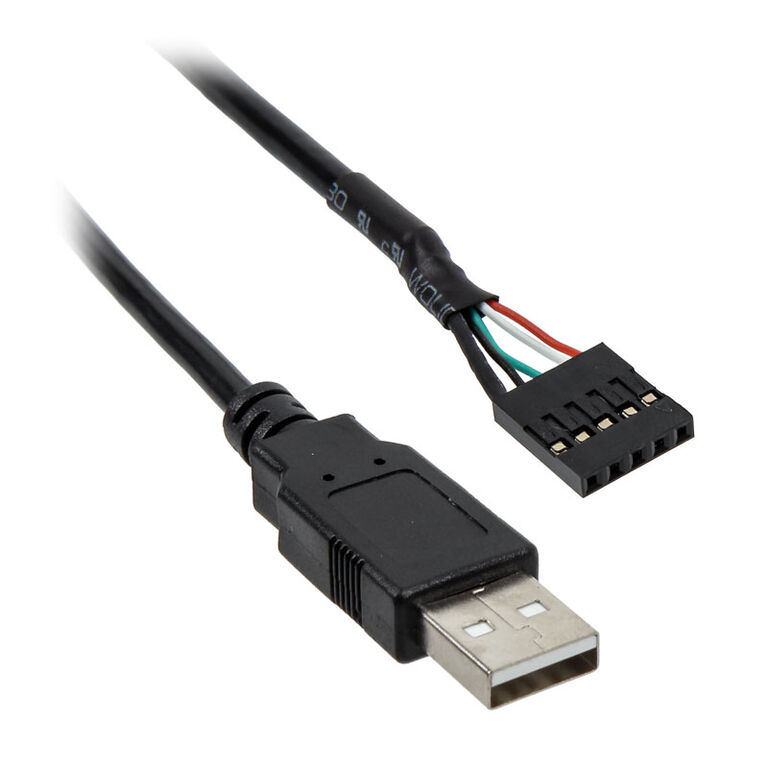 aqua computer USB cable A plug to socket strip - 200 cm image number 0