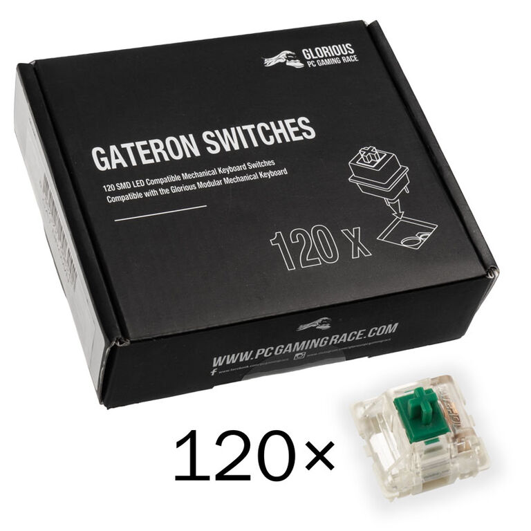 Glorious Gateron Green Switches (120 pieces) image number 0