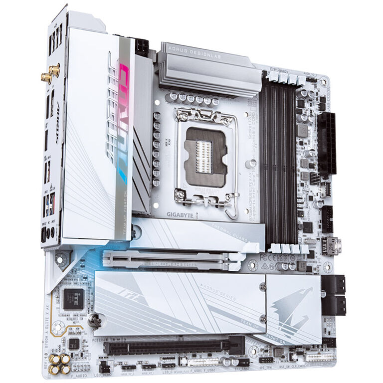 GIGABYTE B760M Aorus Elite X AX, Intel B760 motherboard, Socket 1700, DDR5 image number 1