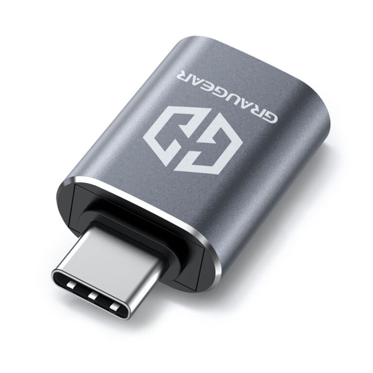 Grey USB-C to USB-A Adapter image number 0