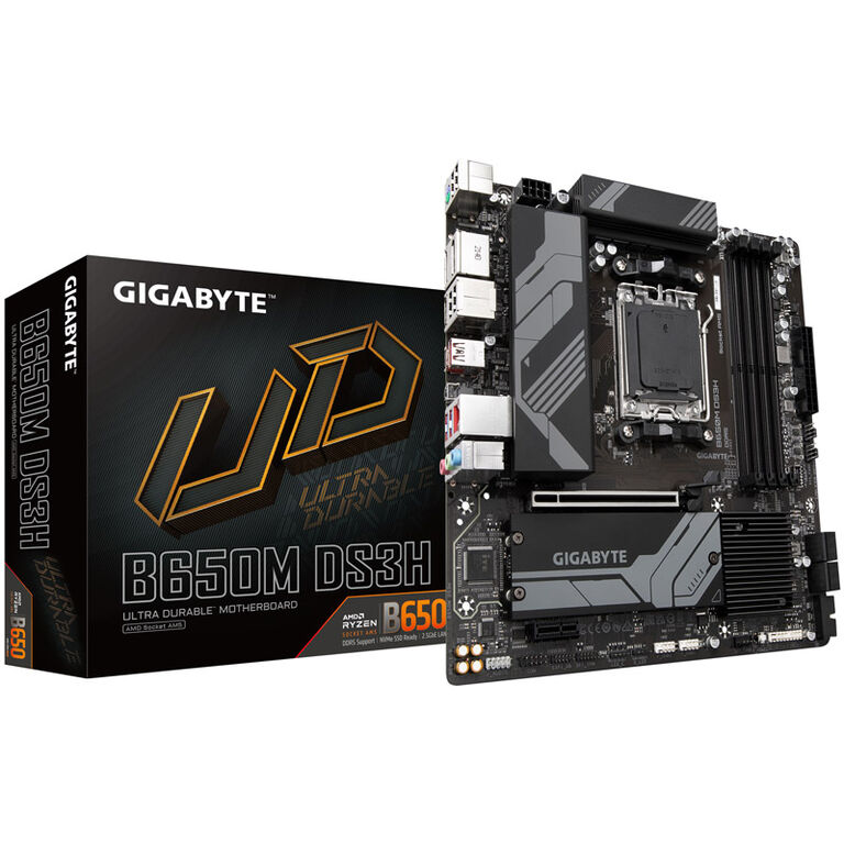 GIGABYTE B650M DS3H, AMD B650 motherboard - Socket AM5, DDR5 image number 0