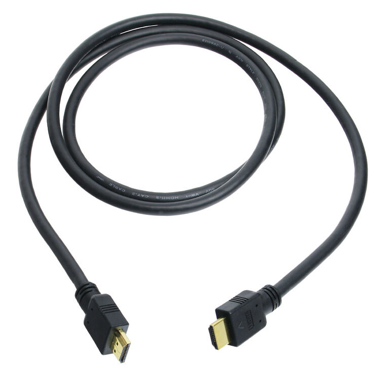 InLine HDMI Cable High Speed, black - 1.5m image number 1