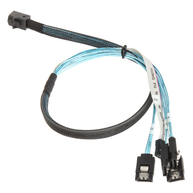 SilverStone SST-CPS05 Mini-SAS to SATA 7-Pin Cable - 50 cm image number 1