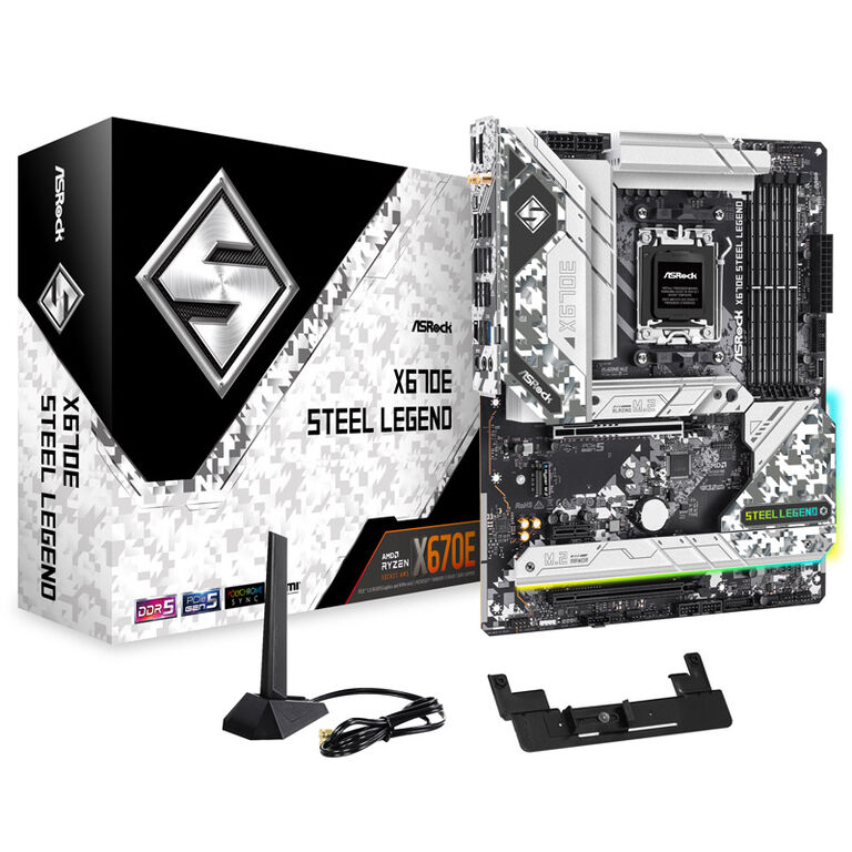 ASRock X670E Steel Legend, AMD X670E Motherboard - Socket AM5, DDR5 image number 0