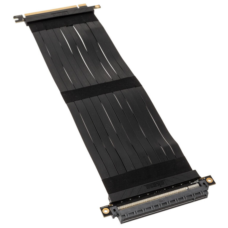 Akasa Riser Black X3, Premium PCIe 3.0 x 16 Riser Cable, 30cm - black image number 0