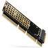 AXAGON PCEM2-1U PCI-E 3.0 16x - M.2 SSD NVMe, 80mm SSD, low profile 1U image number null