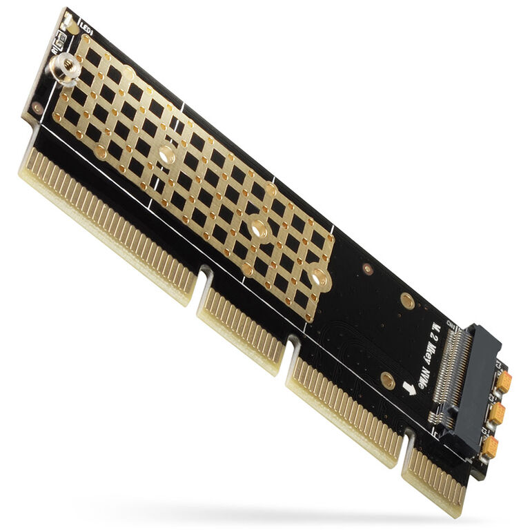 AXAGON PCEM2-1U PCI-E 3.0 16x - M.2 SSD NVMe, 80mm SSD, low profile 1U image number 0