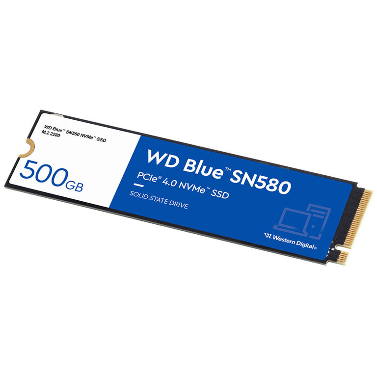 Western Digital Blue SN580, NVMe M.2 SSD, PCIe 4.0 M.2 Type 2280 - 500 GB image number 0