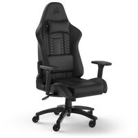 Corsair TC100 Relaxed Gaming Chair, Faux Leather - Black