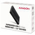AXAGON EE25-GTR USB-C 3.2 Gen 2 - SATA 6G, 2.5" externes Festplattengehäuse, geriffelt - schwarz image number null