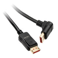 InLine 8K (UHD-2) DisplayPort cable, upward angled, black - 3m