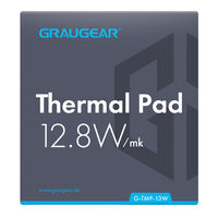 Grey thermal pad for CPU or memory, 100 x 45 x 1 mm