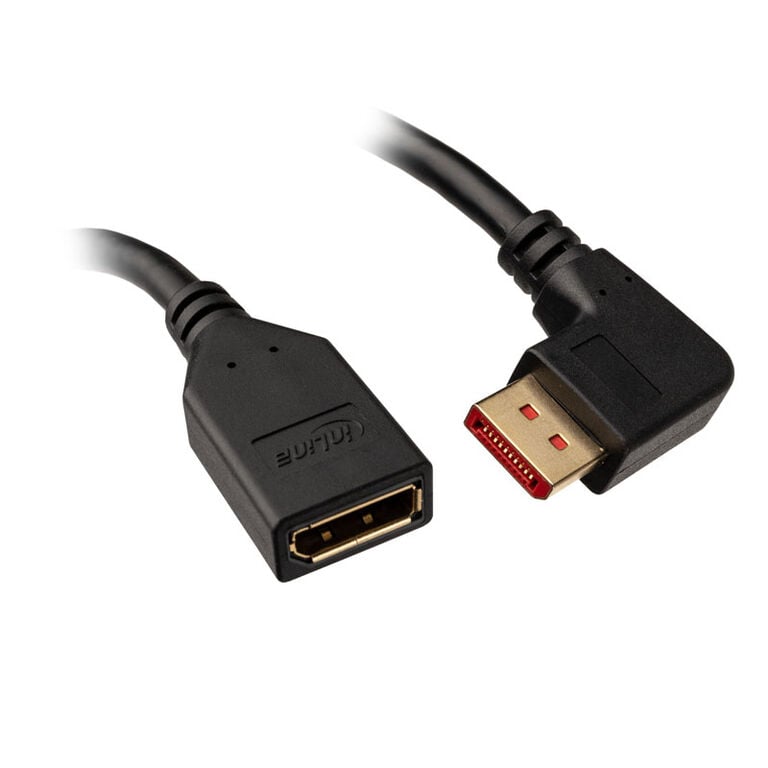 InLine DisplayPort Adapter Cable, 8K4K, right angled - 0.15m image number 0