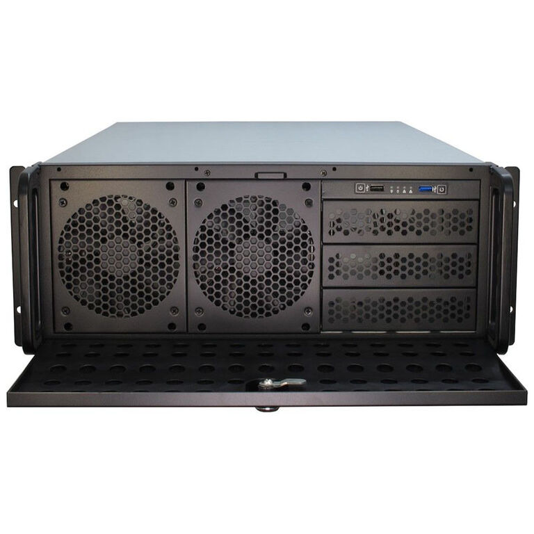 Inter-Tech IPC 4U-4129-L, 4U Rack Server Case - black image number 1
