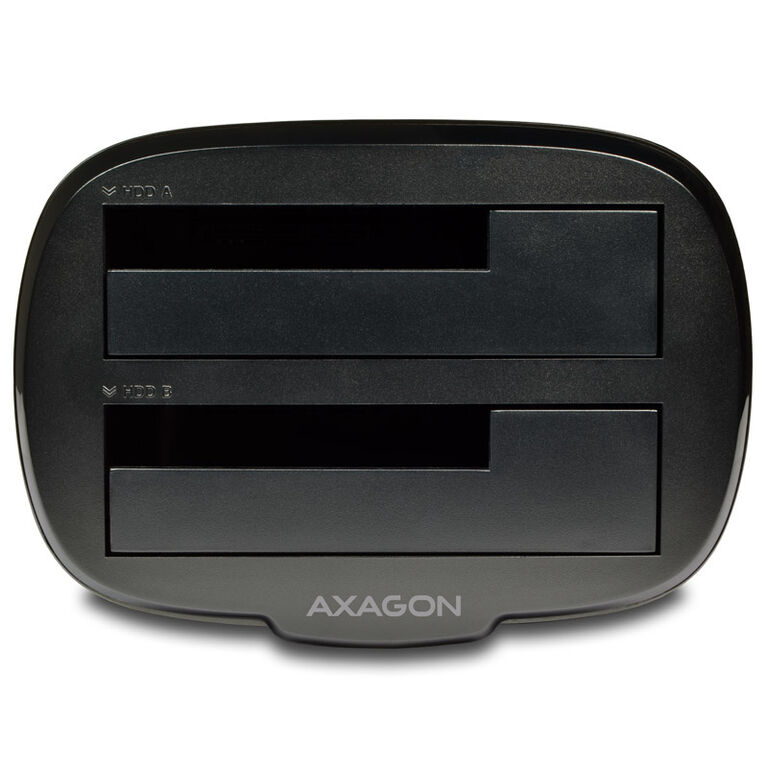 AXAGON ADSA-ST Dual Docking Station, USB 3.0, 2x 2.5"/3.5" SSD/HDD, SATA 6 - black image number 4