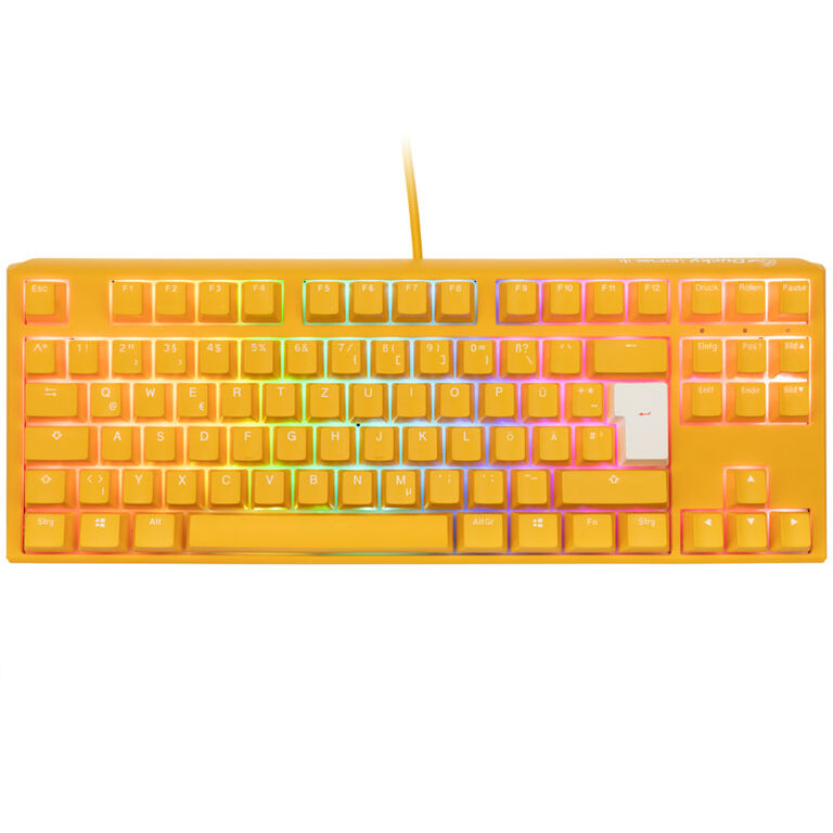Ducky One 3 Yellow TKL Gaming Tastatur, RGB LED - MX-Silent-Red image number 1