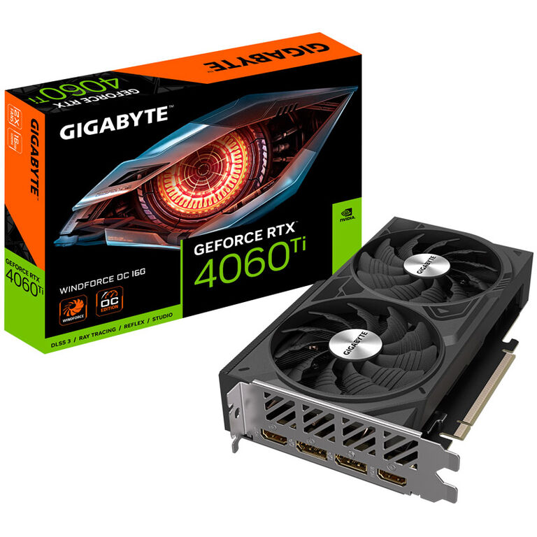 GIGABYTE GeForce RTX 4060 Ti Windforce OC 16G, 16384 MB GDDR6 image number 0