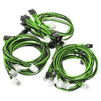 Super Flower Sleeve Cable Kit - black/green