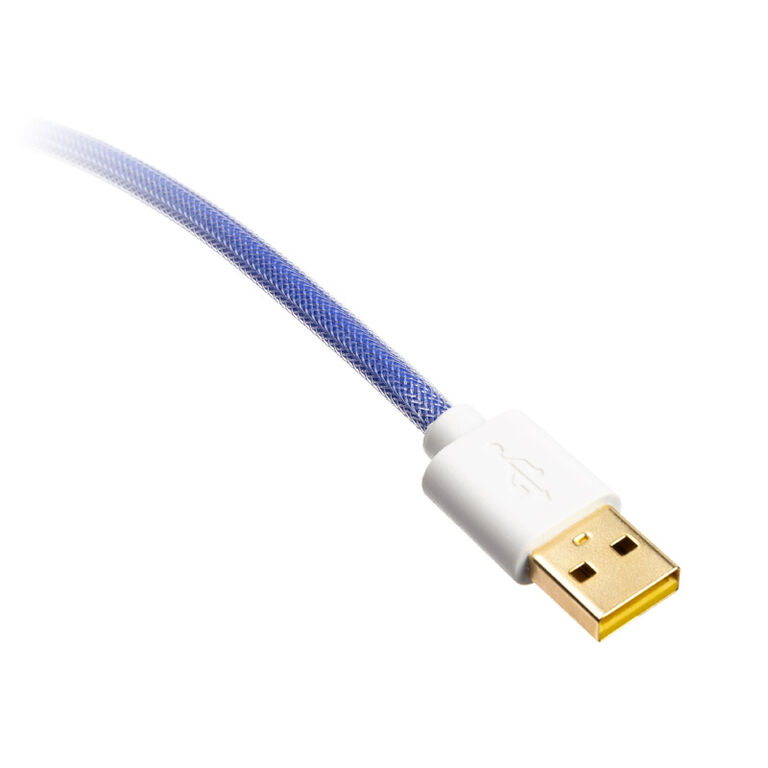 Ducky Premicord Afterglow Coiled Cable, USB Type C to Type A - 1.8m image number 2