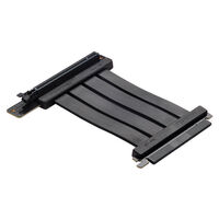 PHANTEKS PCI-E 4.0 x16 Riser Flat Line cable, 90 degrees, 15cm - black