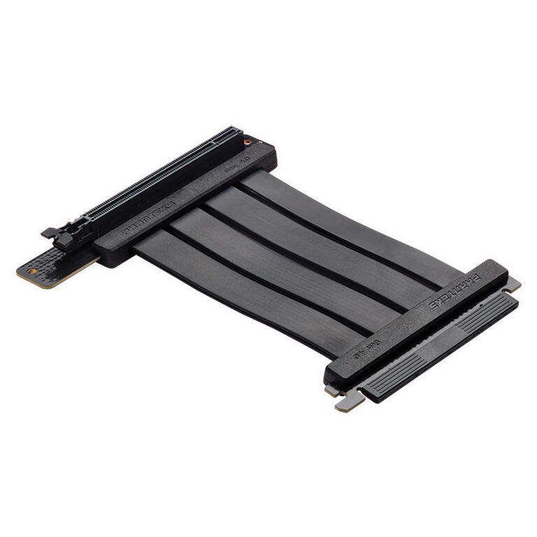 PHANTEKS PCI-E 4.0 x16 Riser Flat Line cable, 90 degrees, 15cm - black image number 0