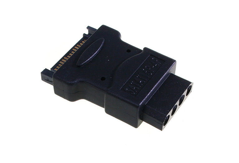 4-pin Molex power adapter to SATA power image number 1