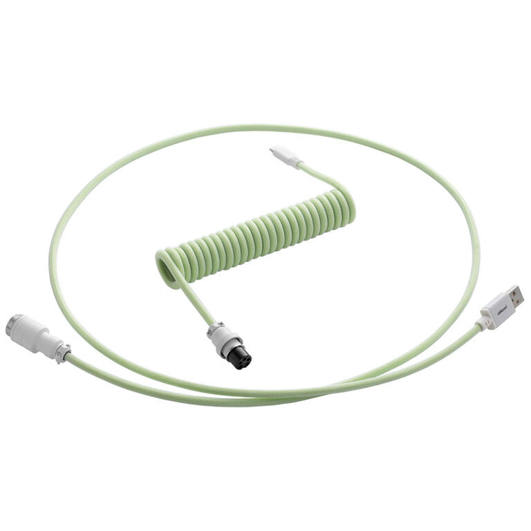 CableMod PRO Coiled Keyboard Cable USB-C to USB Type A, Lime Sorbet - 150cm image number 0
