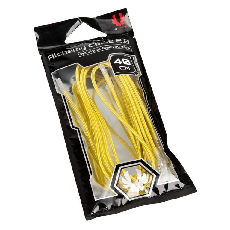 BitFenix Alchemy 2.0 PSU Cable, 5x 40cm - yellow image number 4