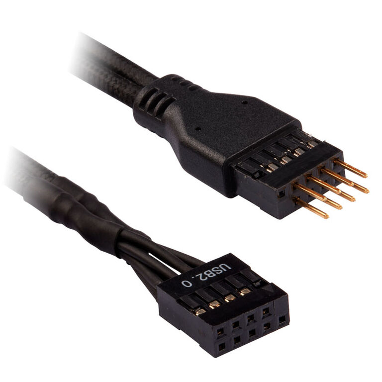 Corsair Premium Sleeved Front Panel Cable Extension Kit, black image number 5
