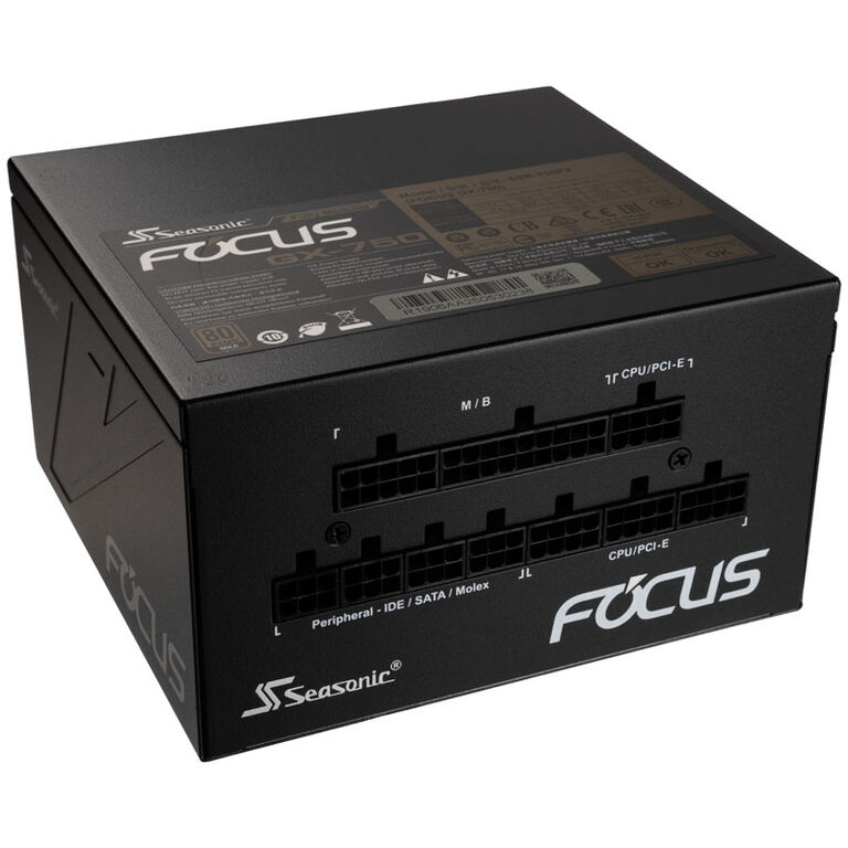 Seasonic Focus GX 80 Plus Gold PSU, modular - 750 Watt image number 2