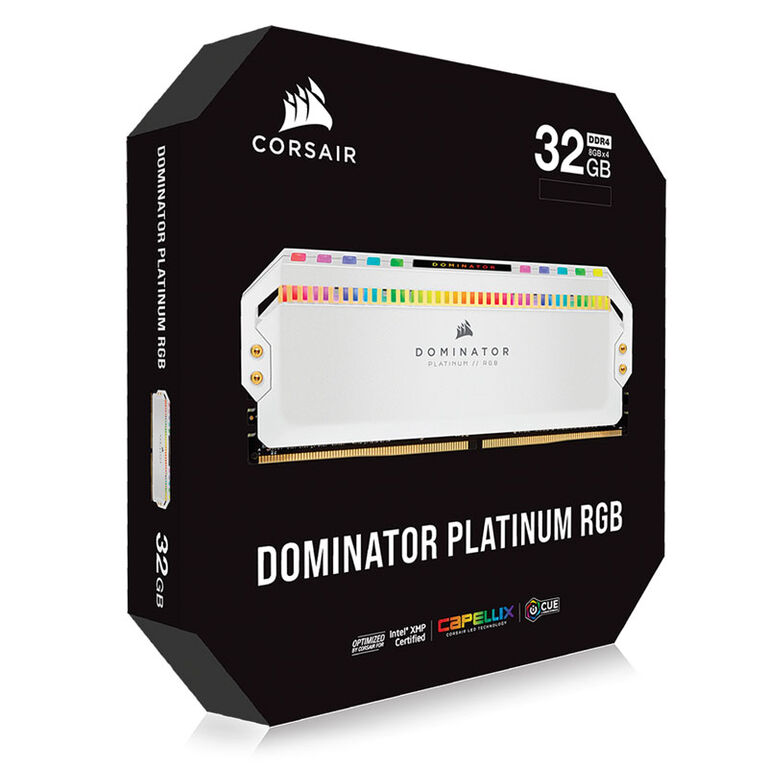 Corsair Dominator Platinum RGB, DDR4-3600, CL18 - 32 GB Quad-Kit, weiß image number 7