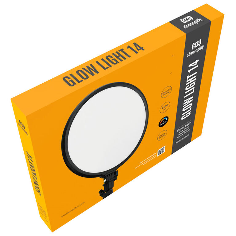 Streamplify GLOW LIGHT 14 Softlight, EU-Netzkabel - schwarz image number 9