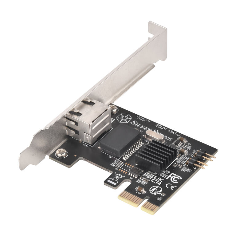 Silverstone ECL01, 2.5G network card, PCIe image number 2