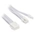 SilverStone 8-pin PCIe to 6+2-pin PCIe extension, 250mm - White image number null