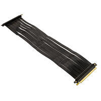 Ssupd Riser Flat Ribbon Cable - PCIe 4.0, 430mm, black