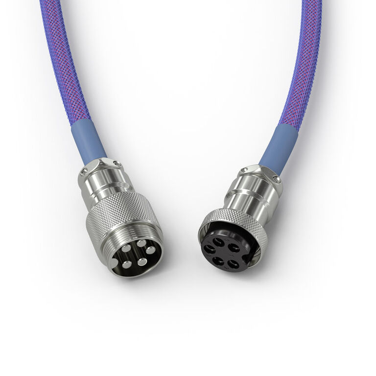 Glorious Coiled Cable Nebula, USB-C to USB-A, 1.37m - purple image number 3