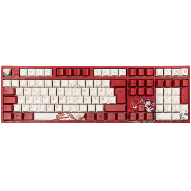 Varmilo VEA109 Koi Gaming Keyboard, MX-Silent-Red, white LED image number 1