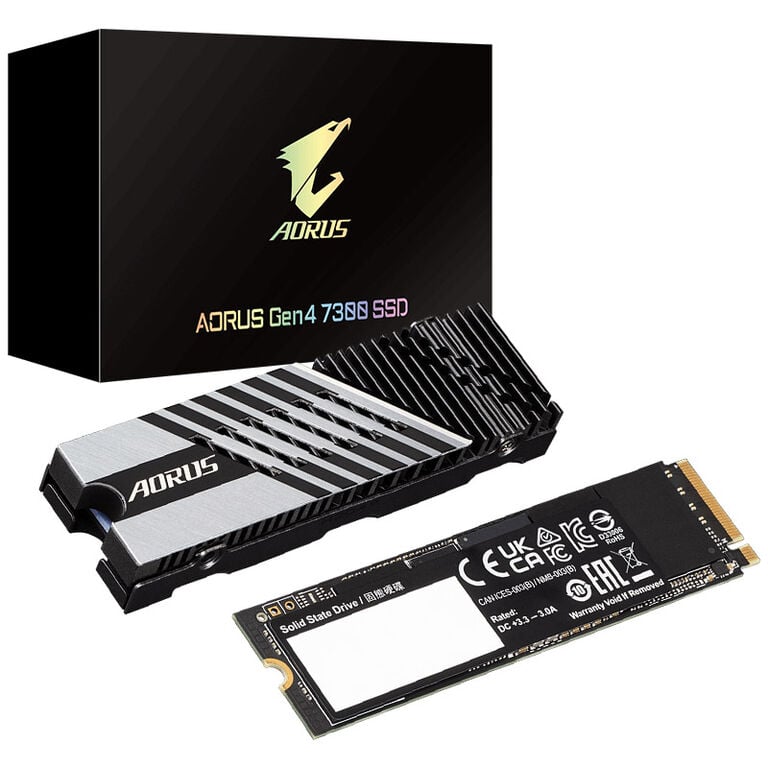 GIGABYTE AORUS Gen4 7300 NVMe SSD, PCIe 4.0 M.2 Type 2280 - 2 TB image number 0