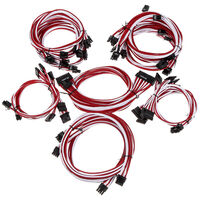 Super Flower Sleeve Cable Kit Pro - white/red