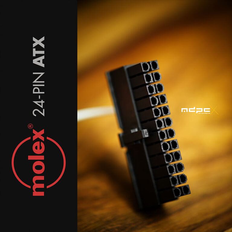 MDPC-X 24-Pin ATX Connector by Molex - black image number 0