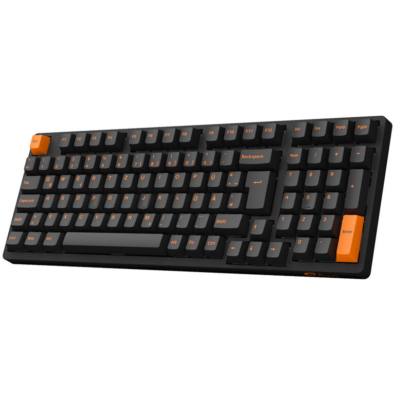AKKO 3098B Plus Black & Orange Wireless Gaming Keyboard, CS-Switch Crystal image number 5
