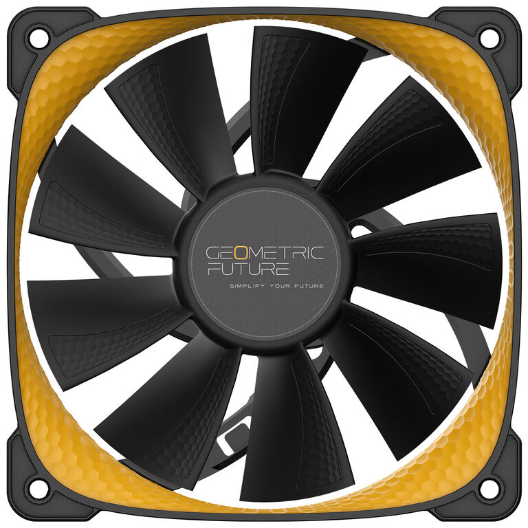 Geometric Future Squama 2505Y Fan, 3-pack - 120 mm, black/yellow image number 5